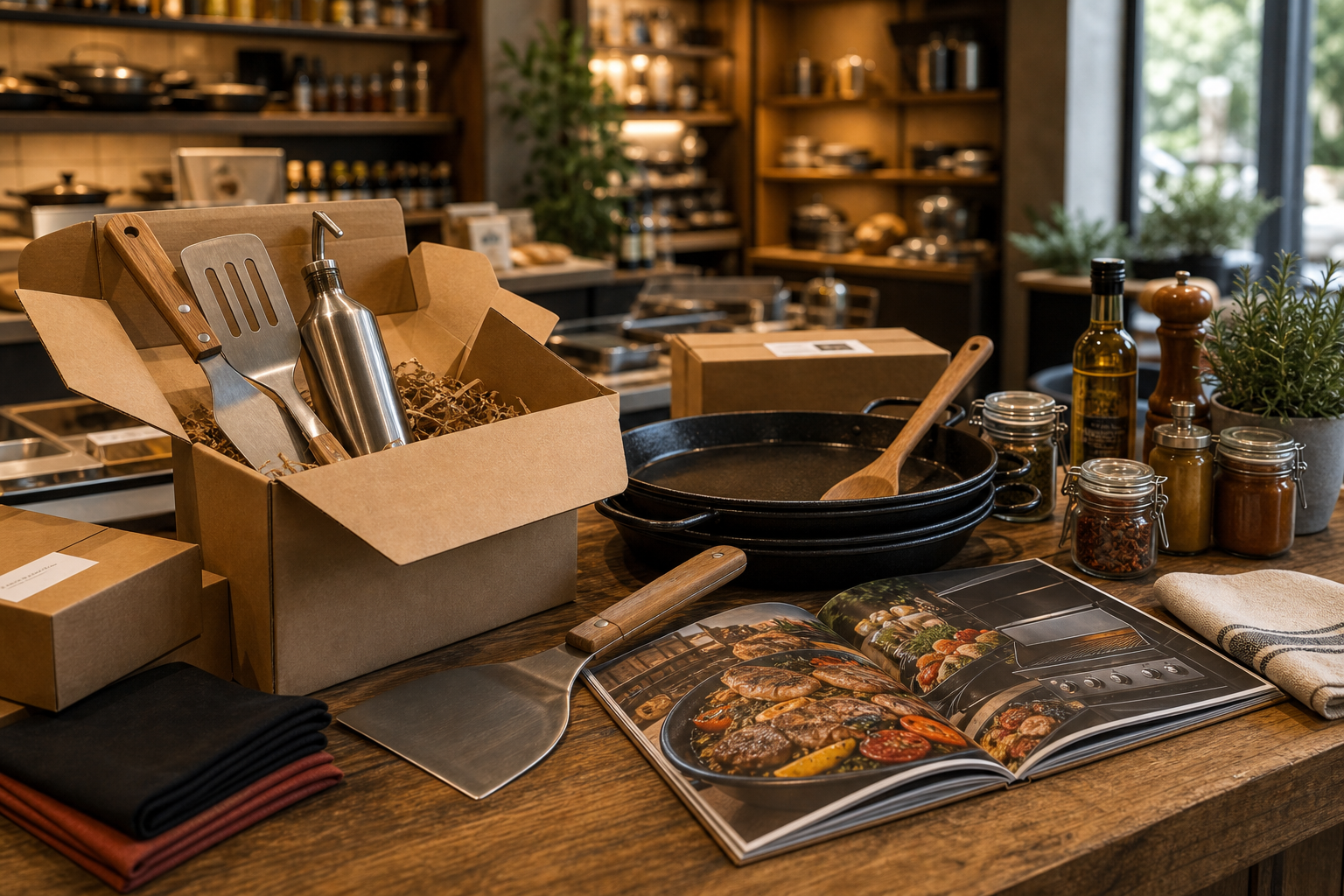 Miniature de boutique A LA PLANCHA avec accessoires et colis